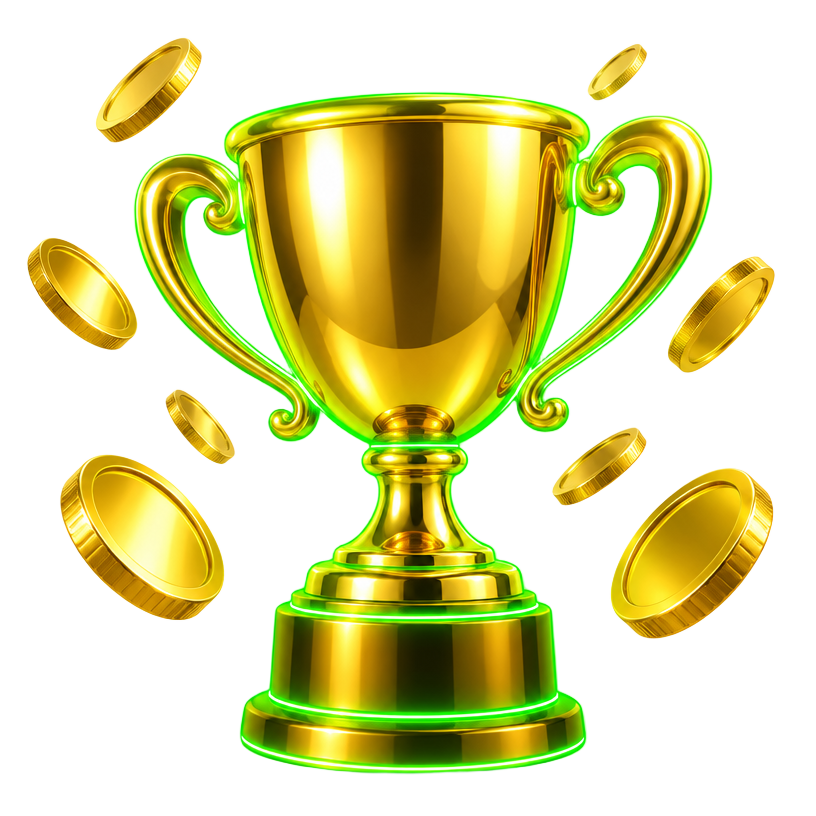 Gold trophy for the monthly leaderboard